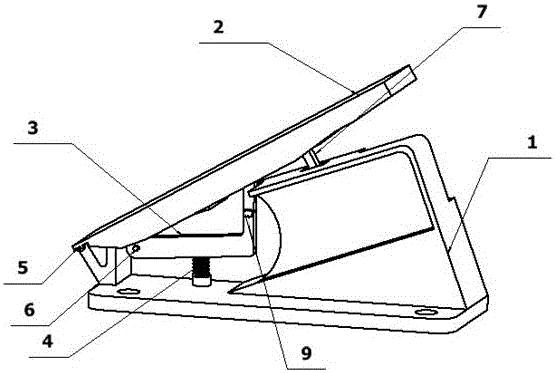 Non-contact type hand and foot integrated waterproof electronic throttle