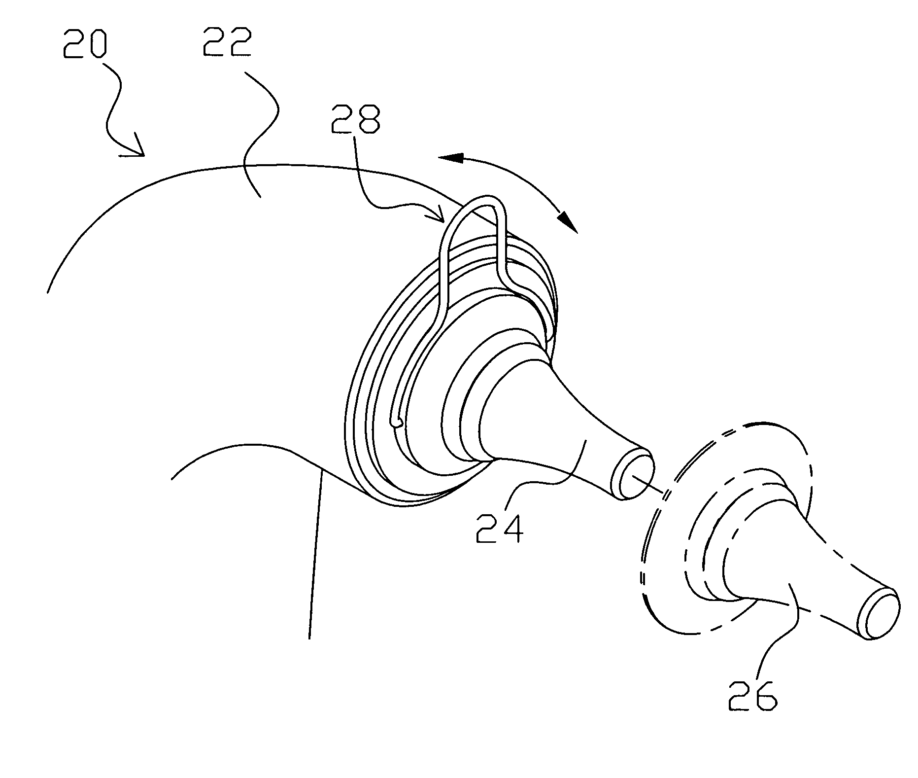 Ear thermometer with a simple-structure and easy-operation probe-cover detaching mechanism