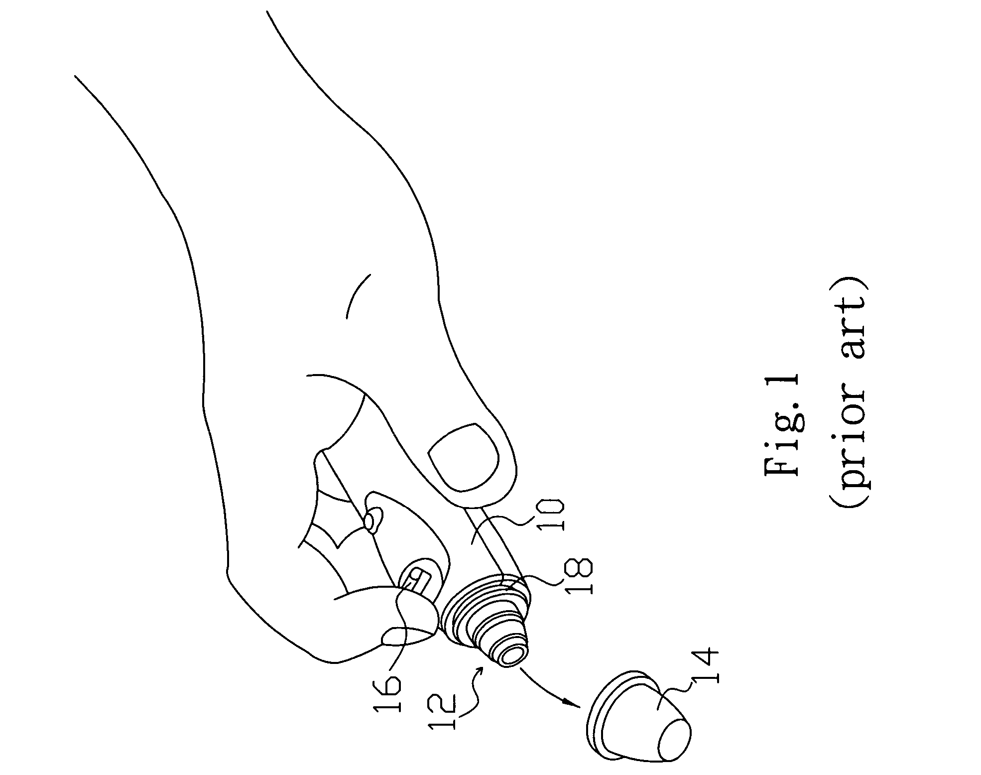 Ear thermometer with a simple-structure and easy-operation probe-cover detaching mechanism