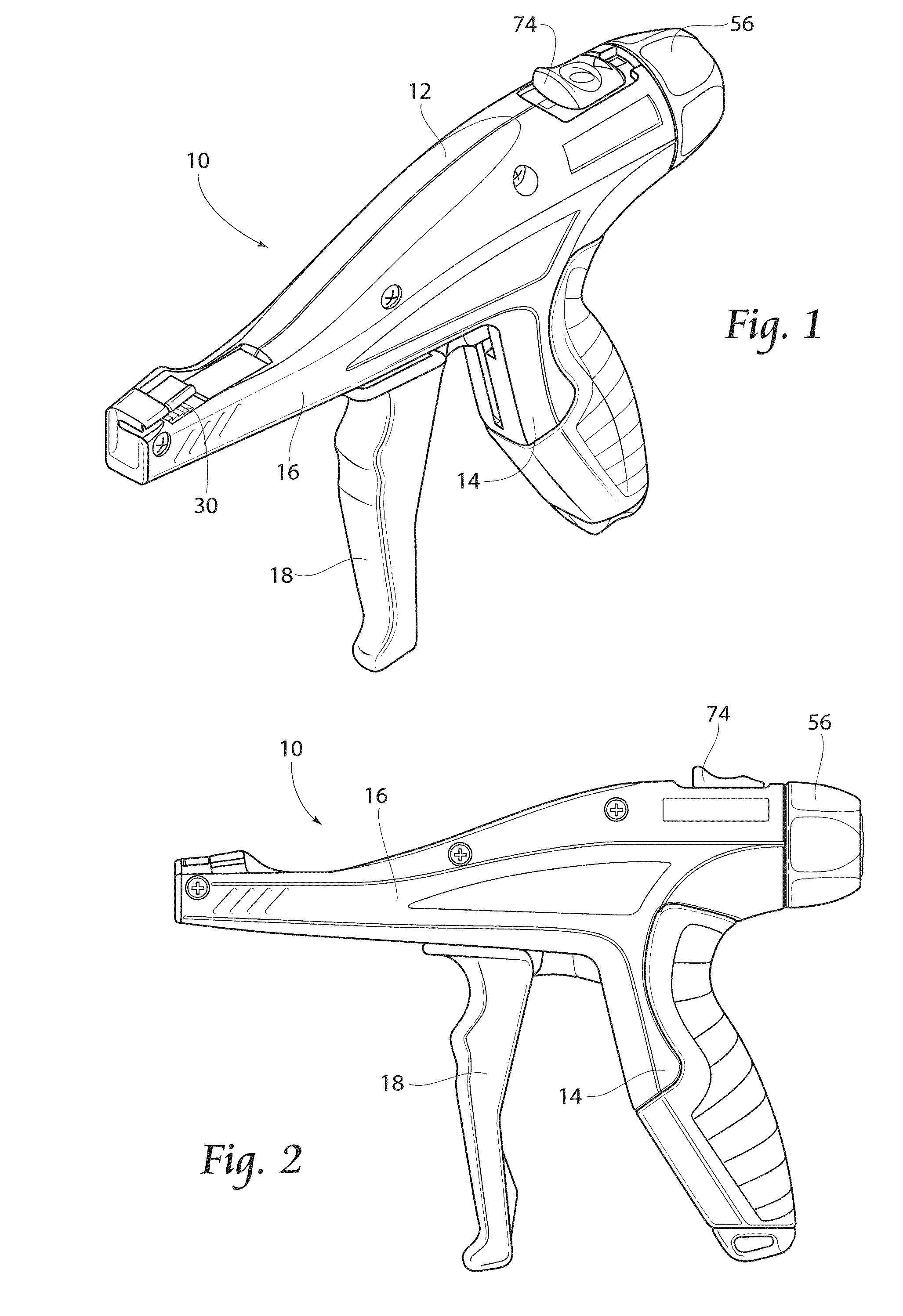 Cable tie tensioning and cut-off tool