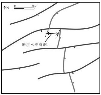 Quantitative identification method suitable for torsion-tensional fault in fault basin