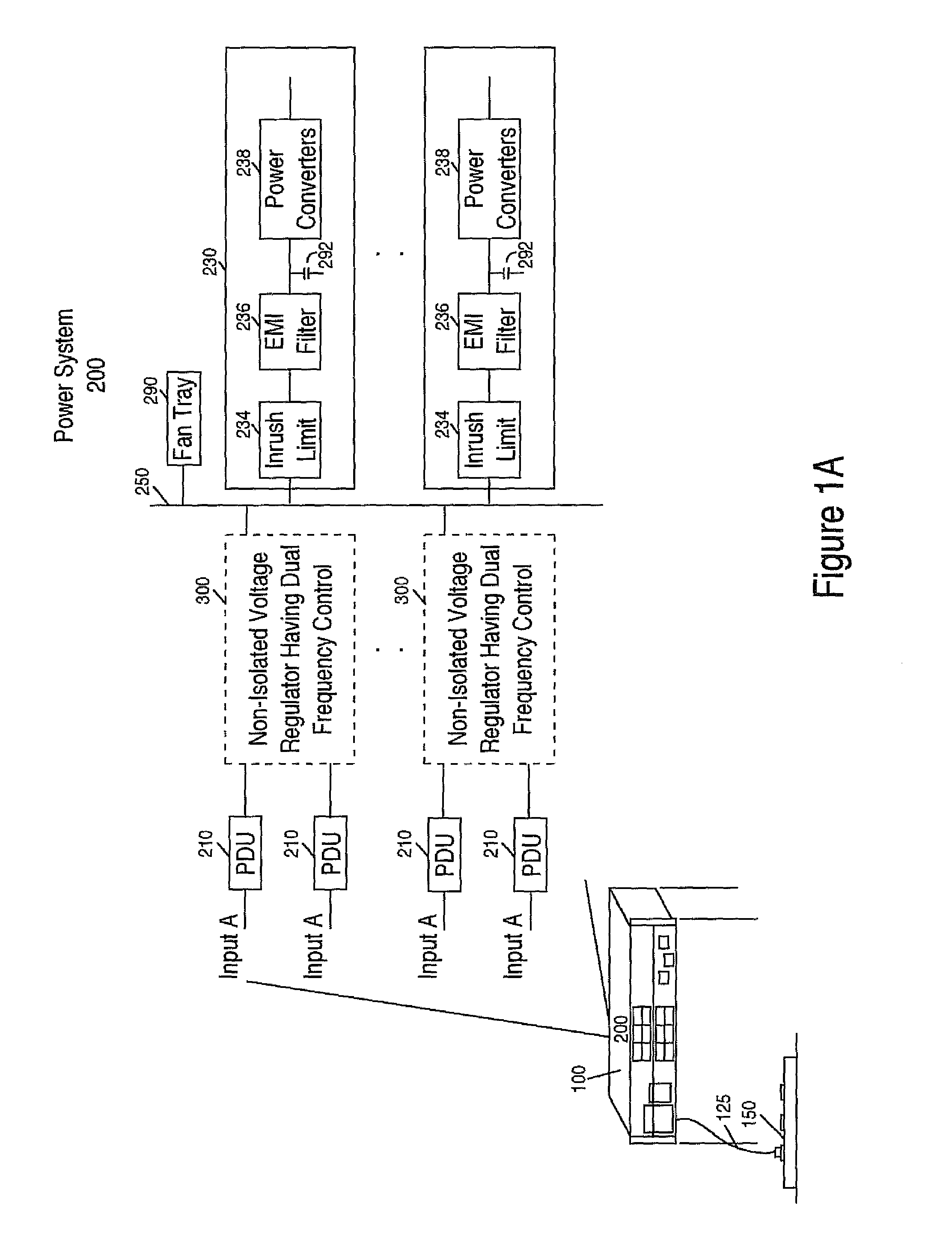 Dual frequency control of buck-boost regulator with a pass through band