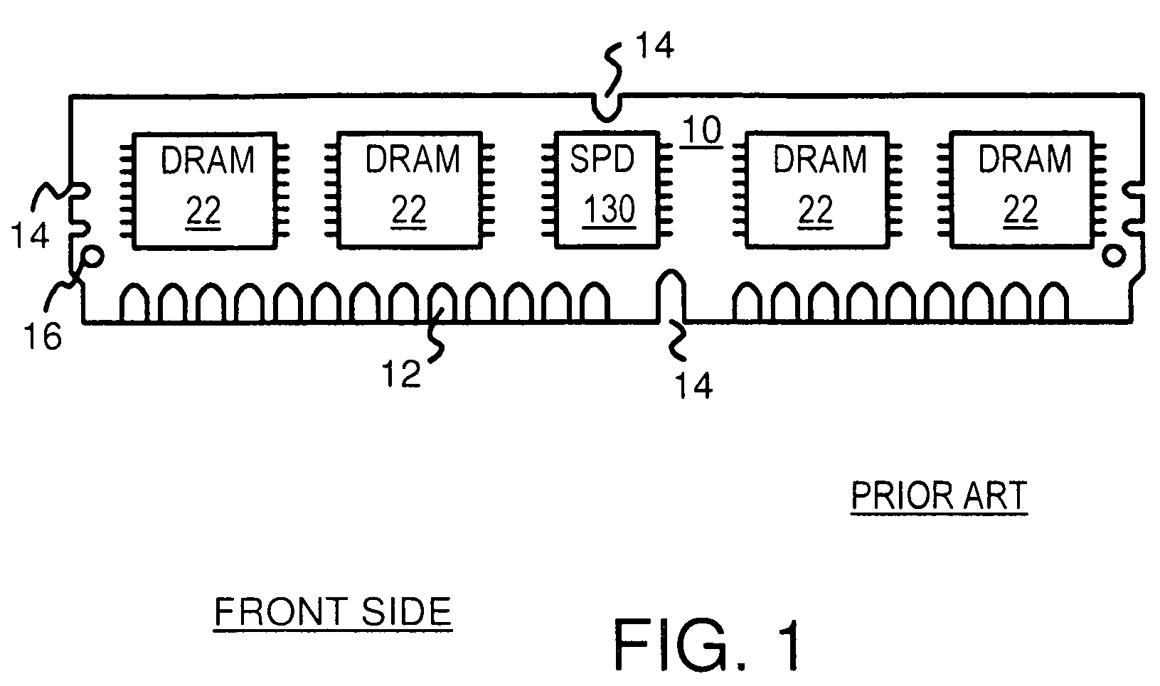 Fault diagnosis of serially-addressed memory chips on a test adaptor board to a middle memory-module slot on a PC motherboard