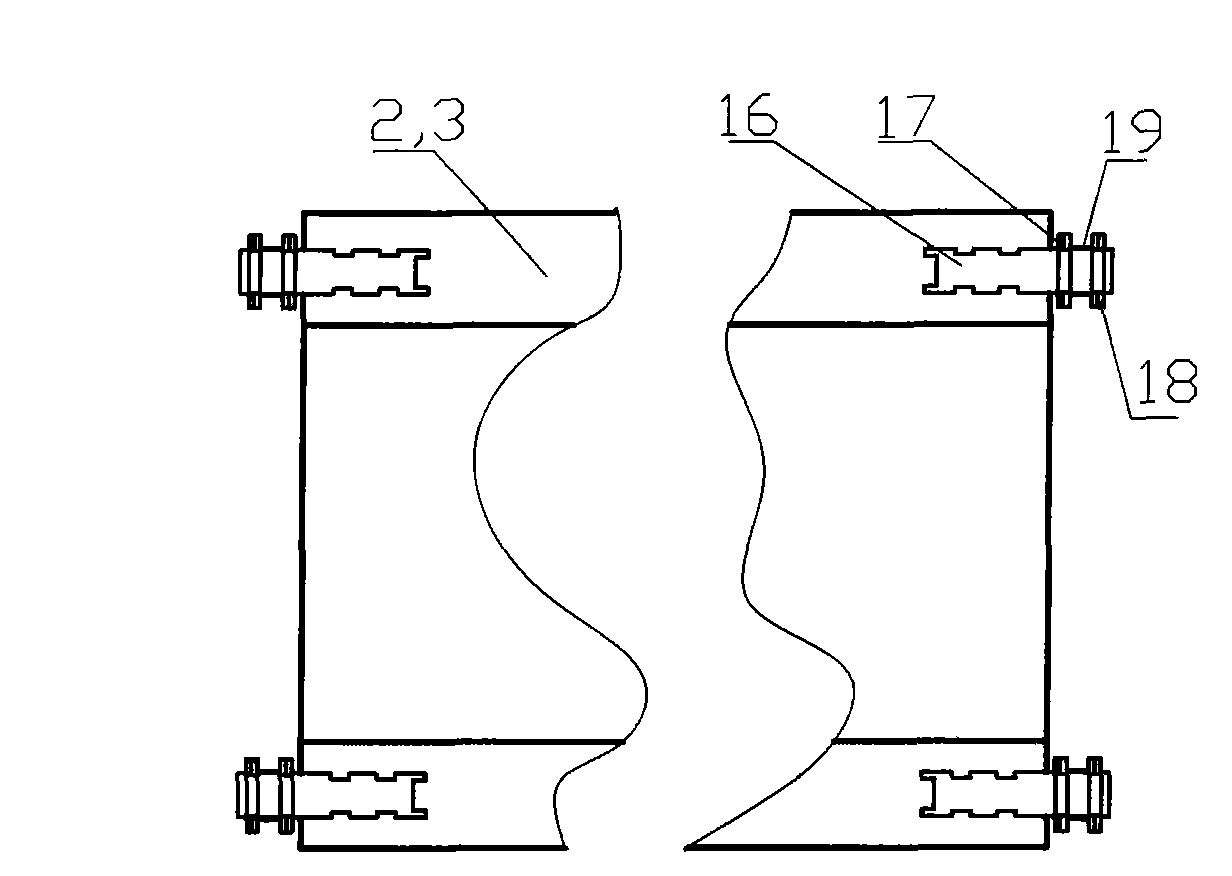 Double-belt non-deflection rubber belt vacuum filter