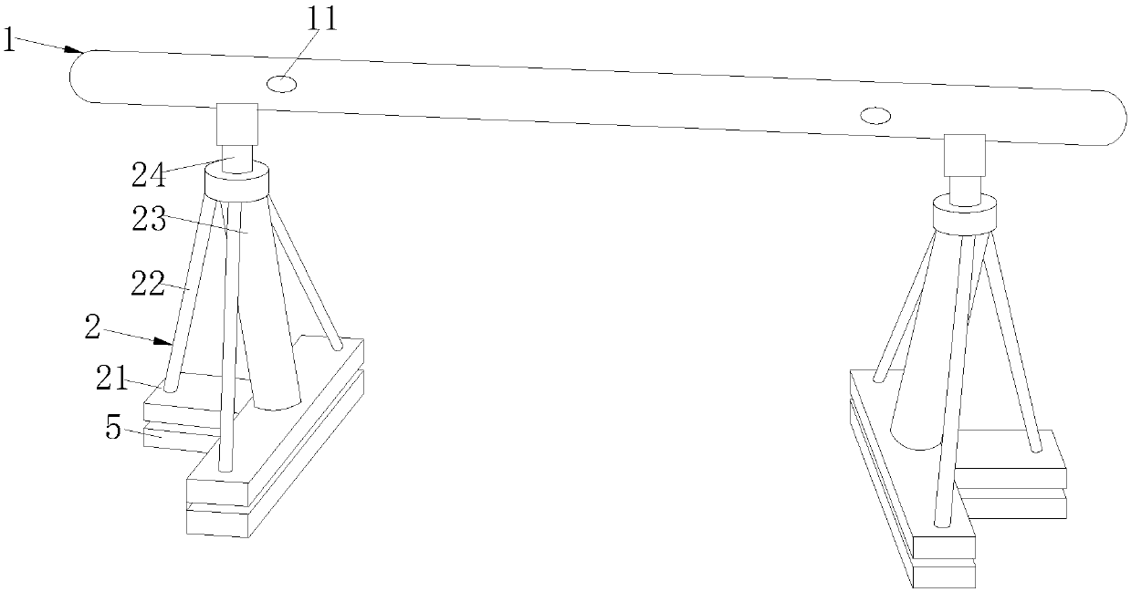 Balance adjustment mechanism for power cable pay-off rack