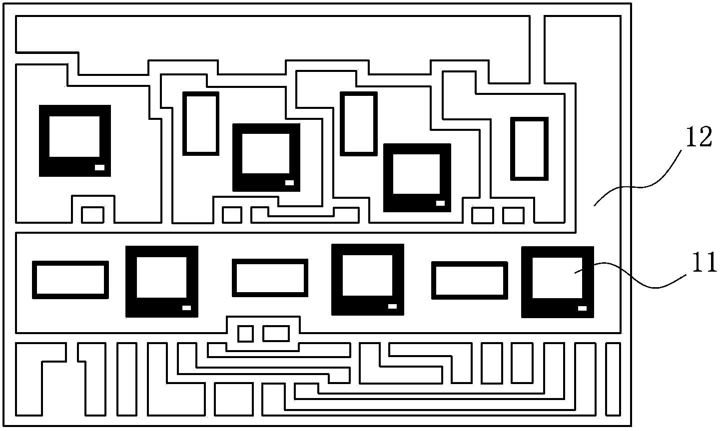 Method for balancing stress on DBC (Direct Bonding Copper) board and DBC board package structure