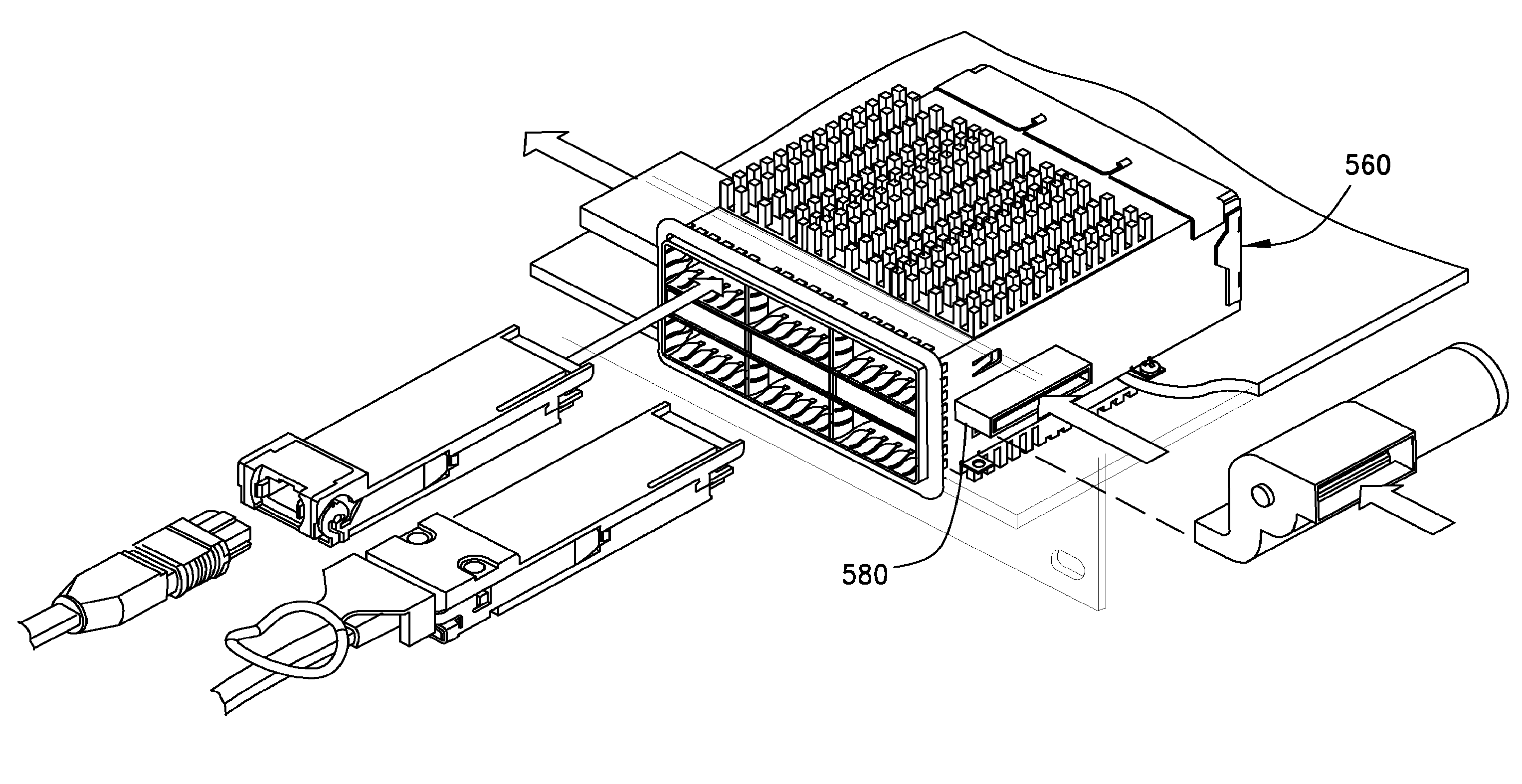 Cage, receptacle and system for use therewith