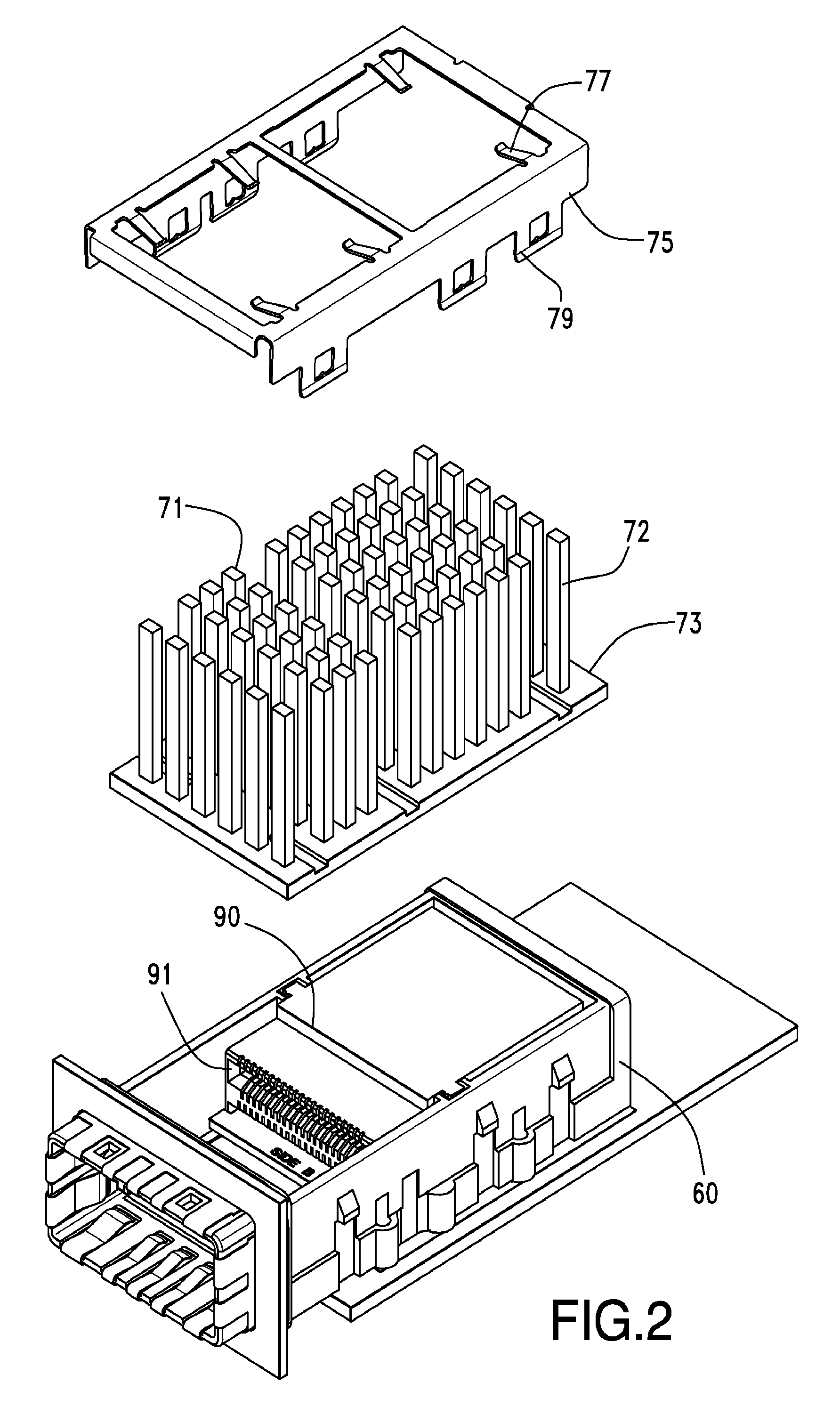 Cage, receptacle and system for use therewith