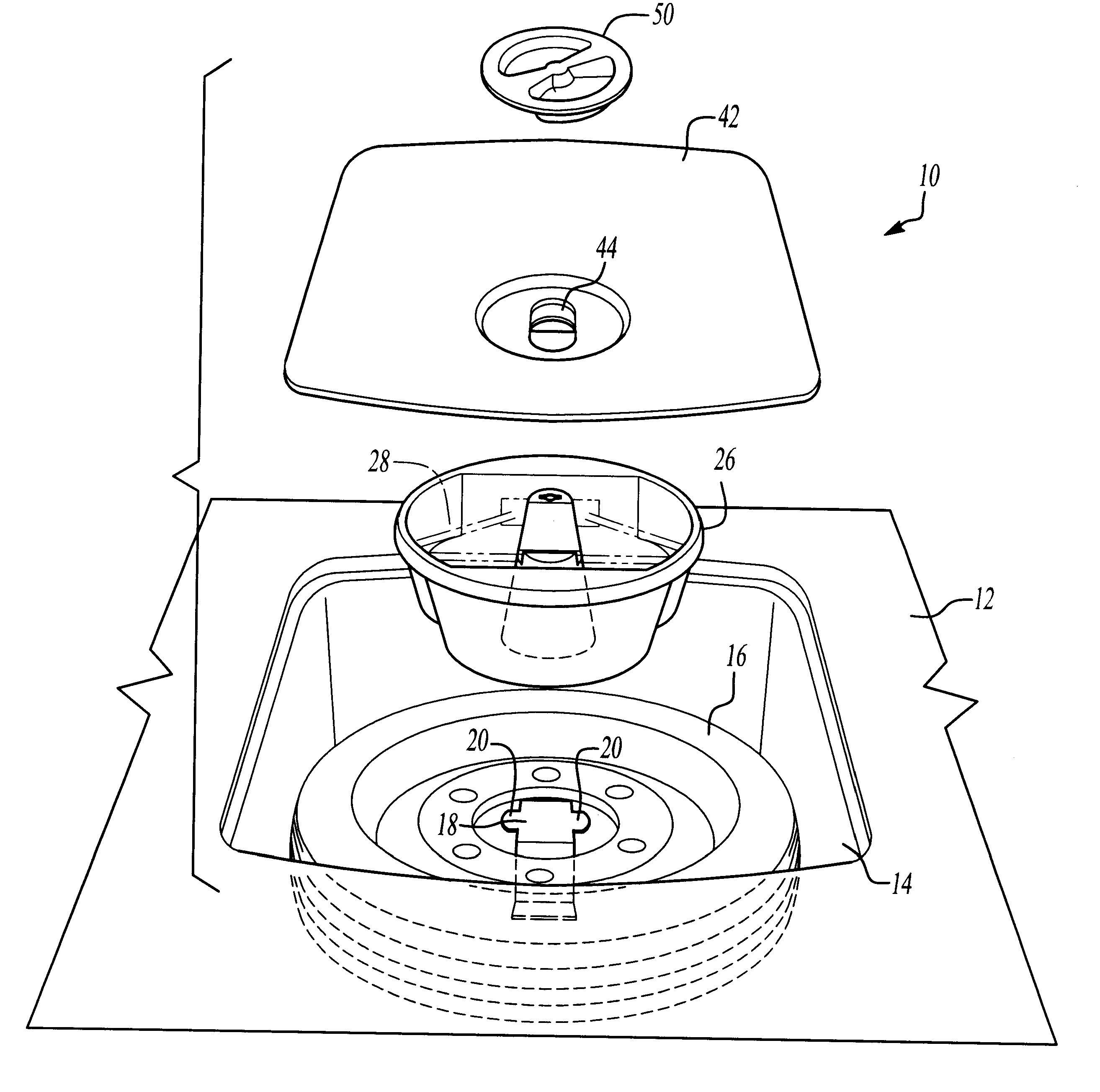 Jack storage assembly