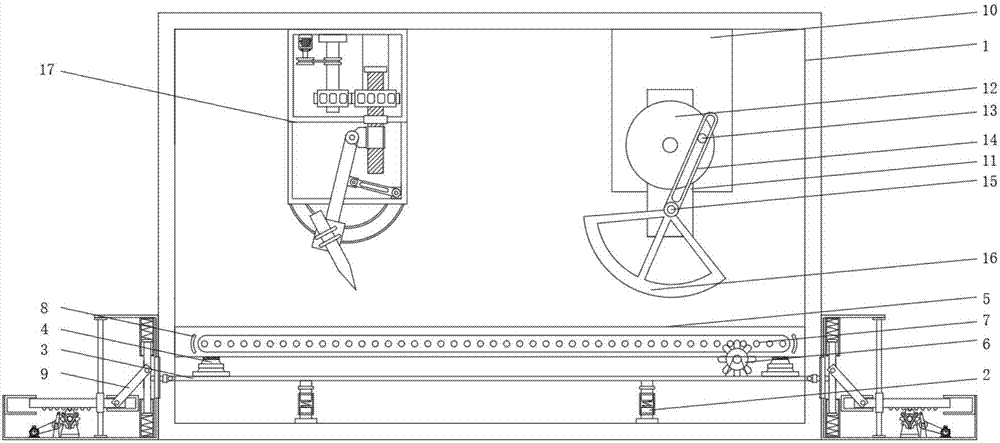 Automatic grinding and paint spraying device for sound enclosure