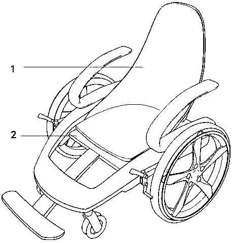 Auxiliary seat for disabled old people