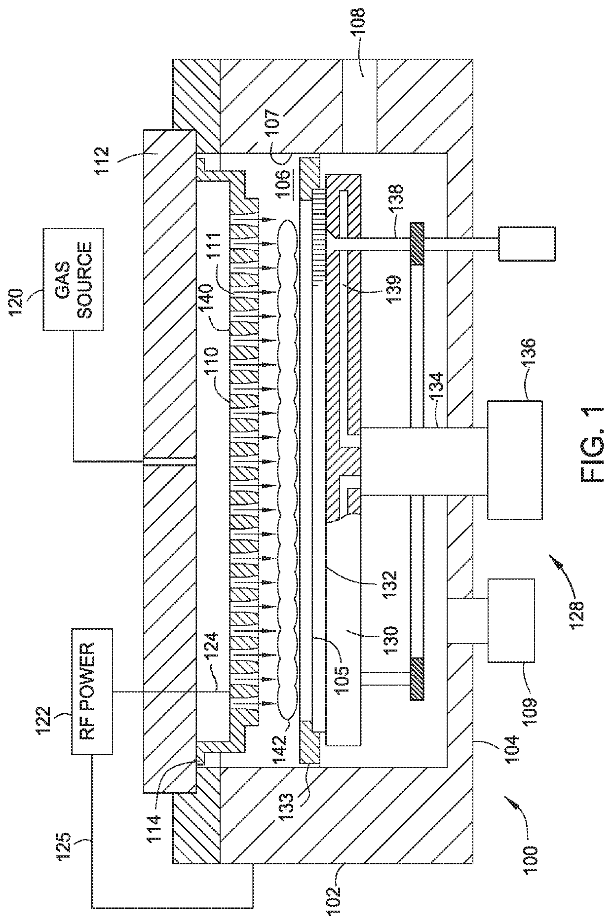 Ground electrode formed in an electrostatic chuck for a plasma processing chamber