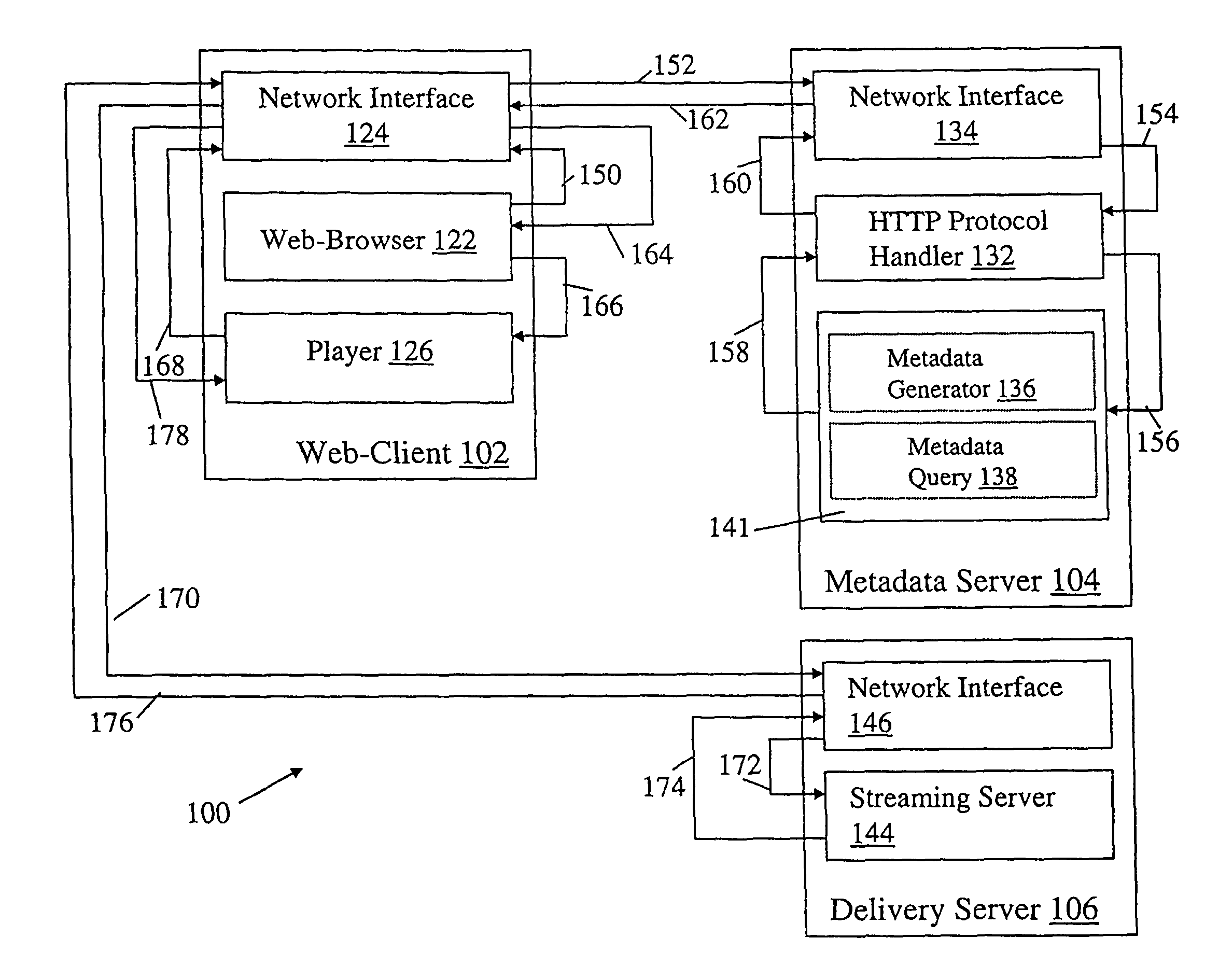 Method and device for streaming a media file over a distributed information system