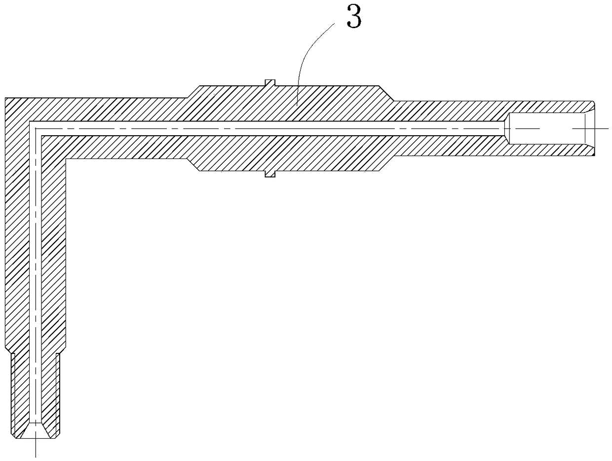 Integrated high-pressure air circuit contact piece and electrical connector