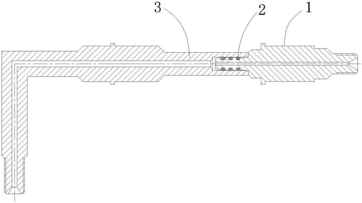 Integrated high-pressure air circuit contact piece and electrical connector