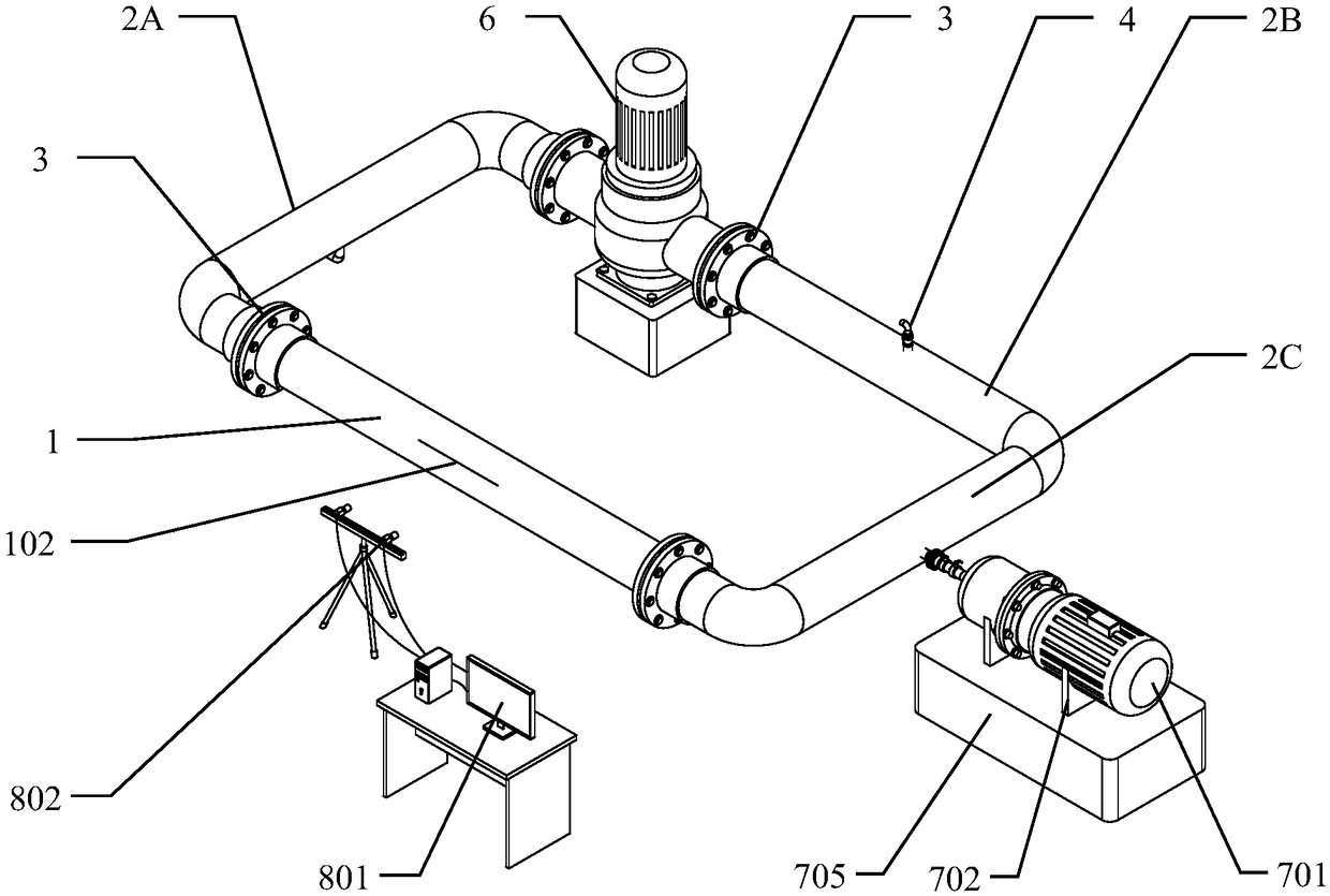 Cyclic hydrodynamic pipeline fracture simulation experiment apparatus and cyclic hydrodynamic pipeline fracture simulation experiment method