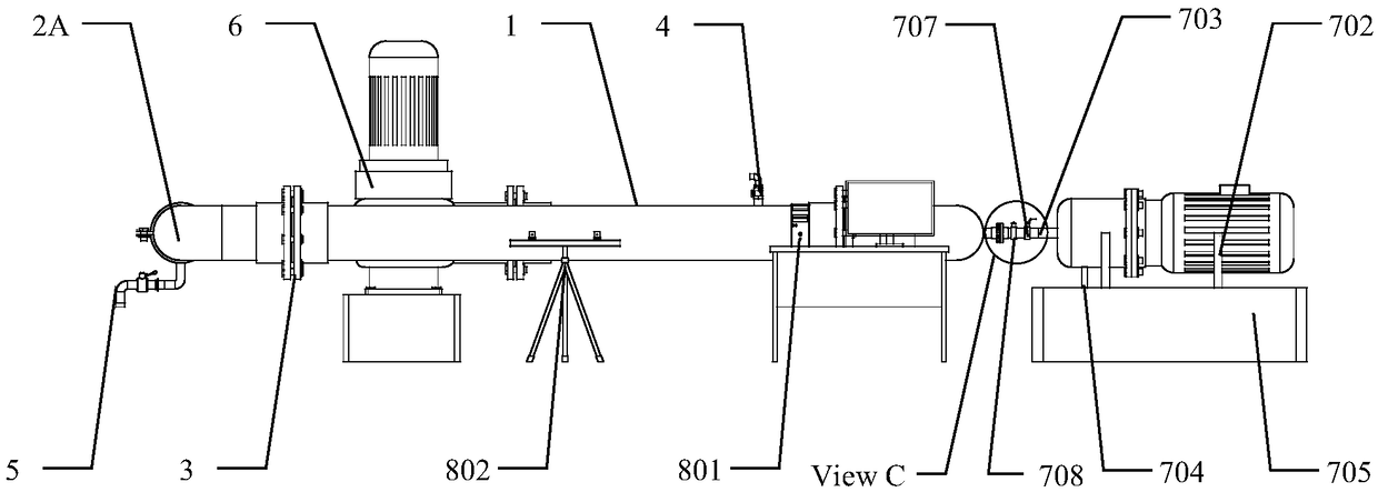 Cyclic hydrodynamic pipeline fracture simulation experiment apparatus and cyclic hydrodynamic pipeline fracture simulation experiment method