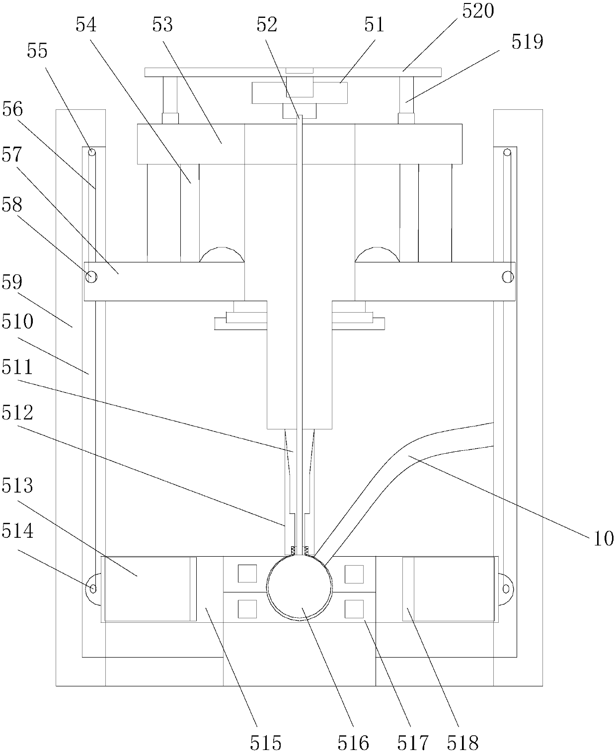 Rapid medicine grinding device for medical treatment of department of pediatrics