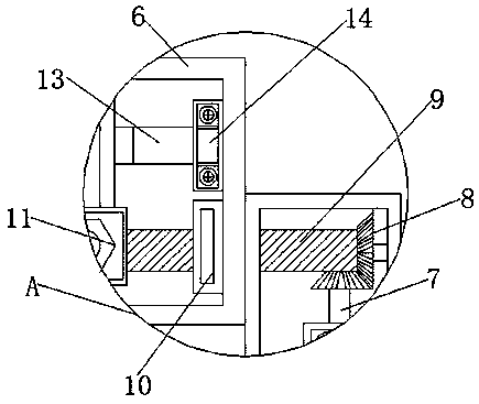 Feeding device for TTS NC front feeding swing-type plate shearing machine