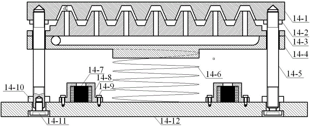 Copious cooling work table, copious cooling laser shock peening experiment system and control method thereof