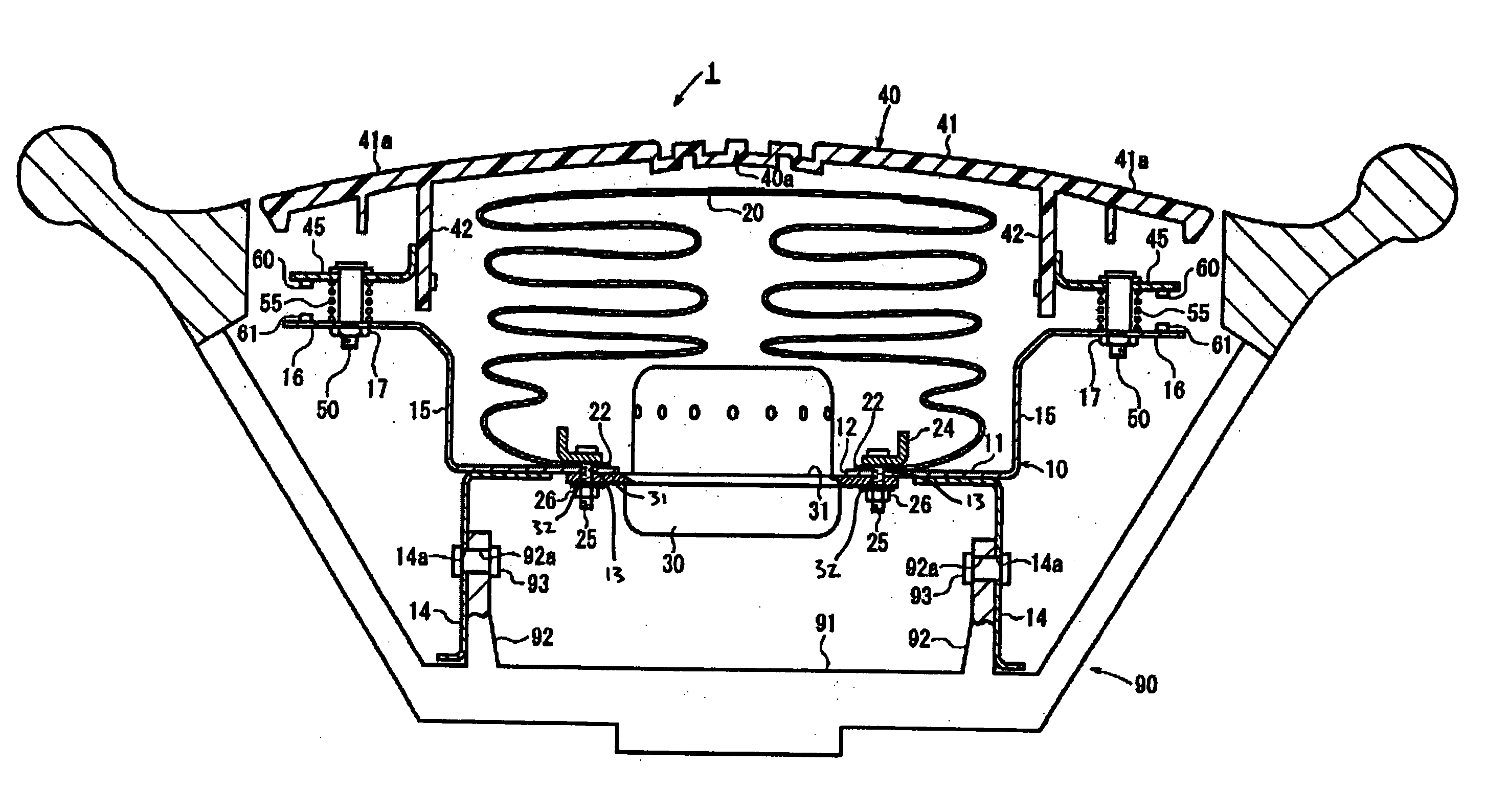 Horn switch gear, airbag system, and steering wheel