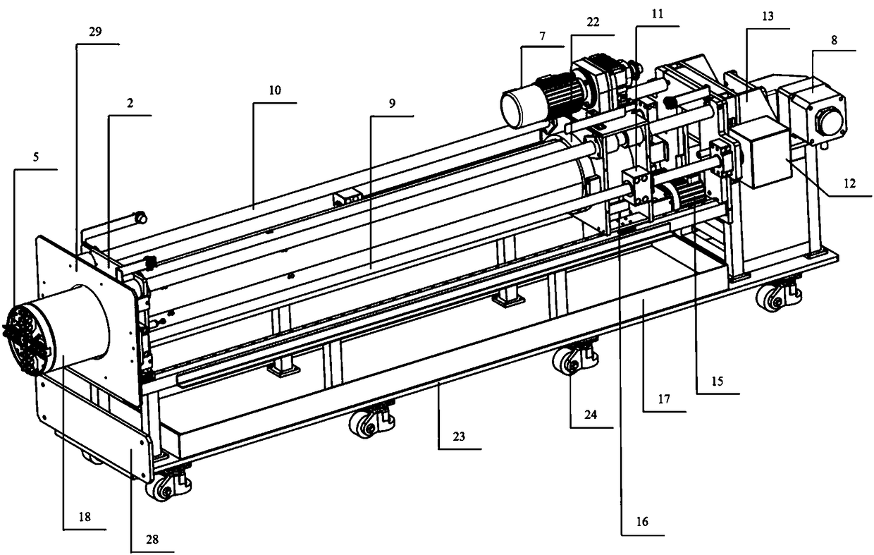 Soil pressure balance model tunnel boring machine capable of realizing lining support function