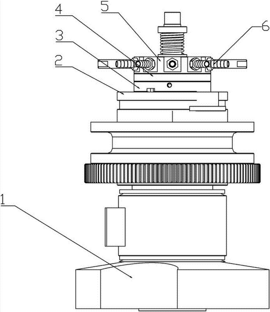 Food packaging machine vacuum chamber installing component air distribution plate structure