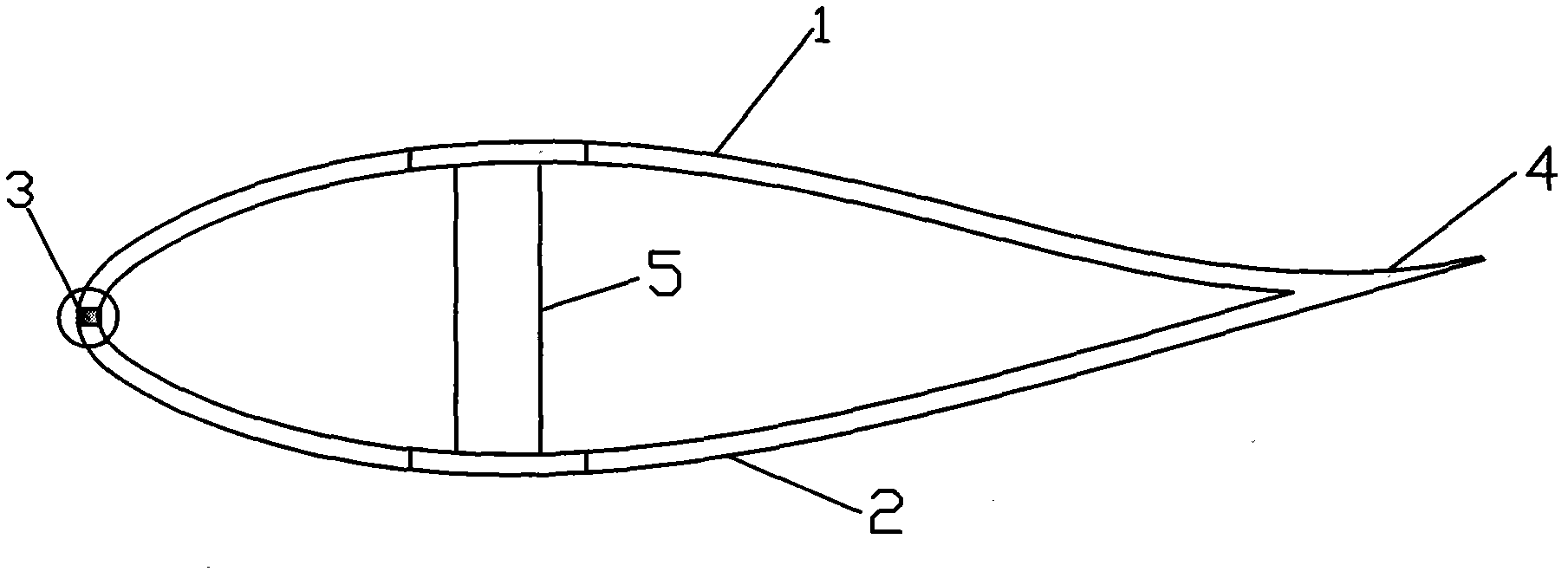 Method for integrally forming blade lower shell of wind power generation machine and front edge adhering angle