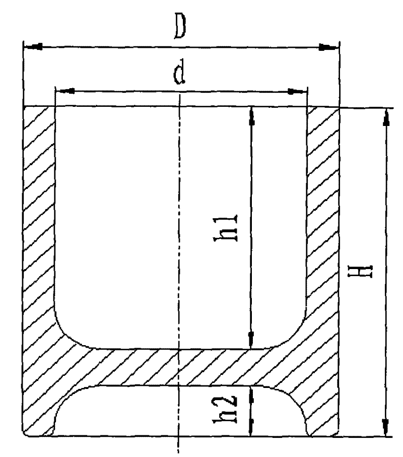 Upsetting and extruding precision die-forging forming method for large titanium alloy deep tube parts