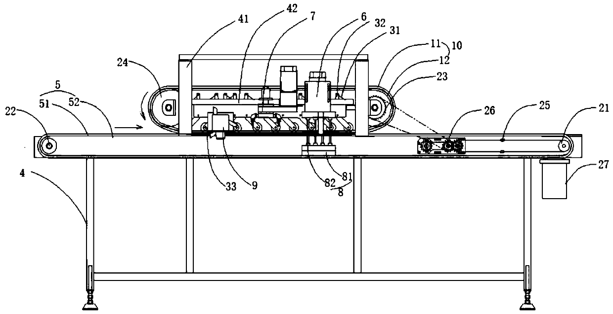 Leek root and peel removal machine