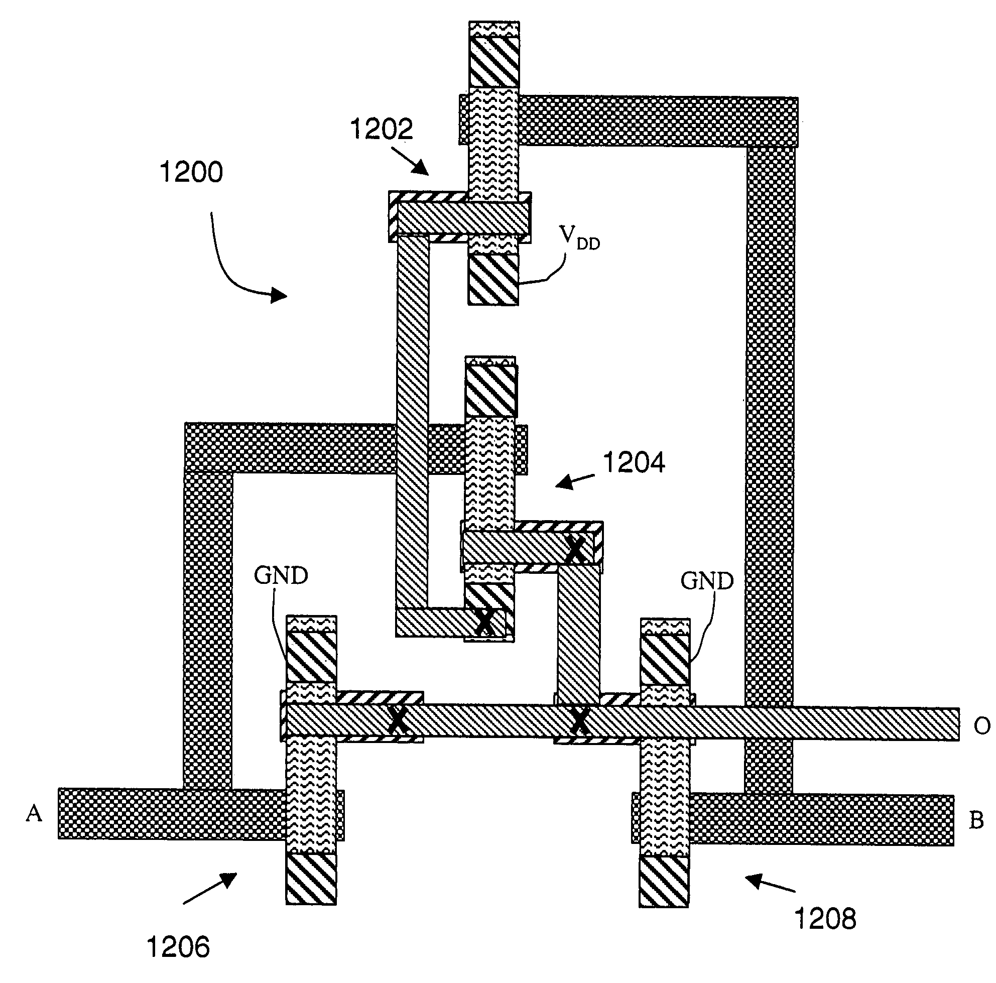 Nanotube-based switching elements and logic circuits