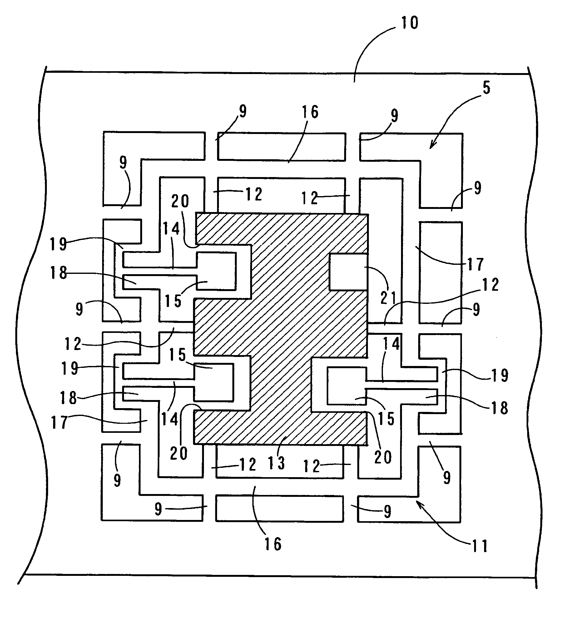 Lead frame and package of semiconductor device