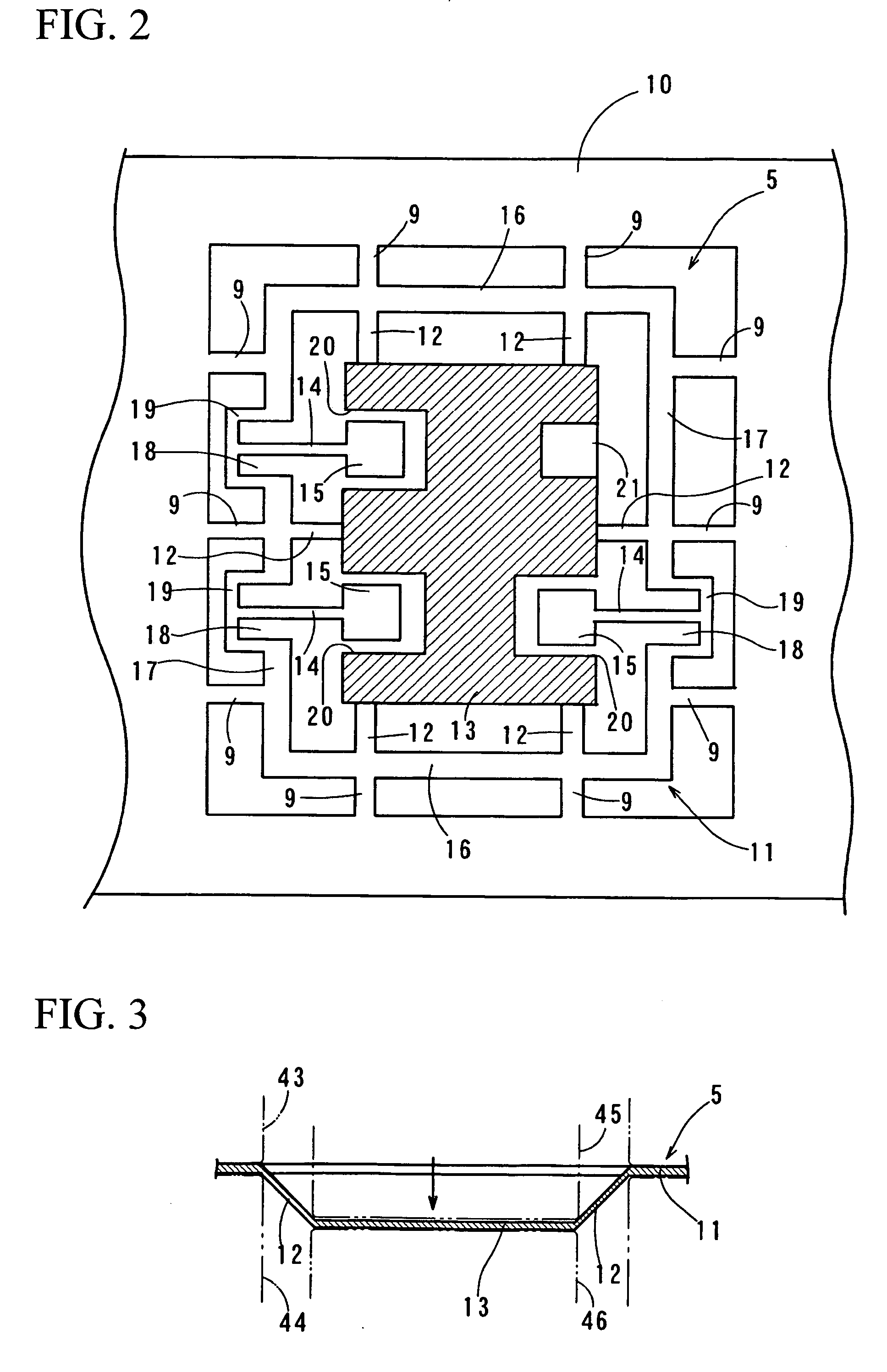 Lead frame and package of semiconductor device