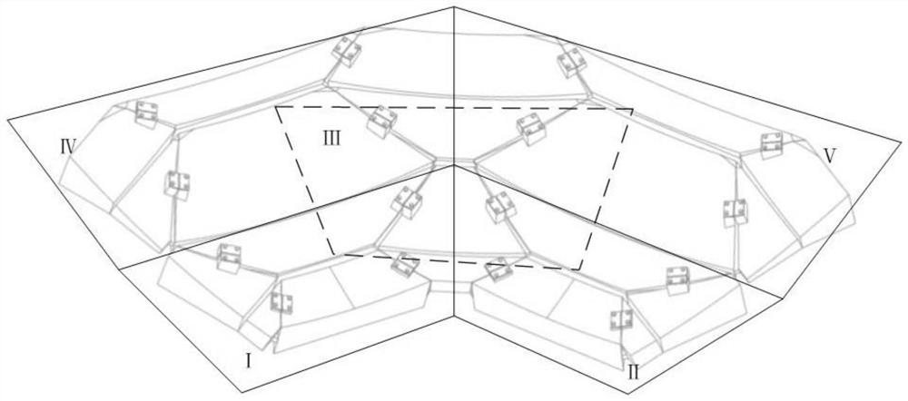 Single-degree-of-freedom paraboloid type foldable and unfoldable array