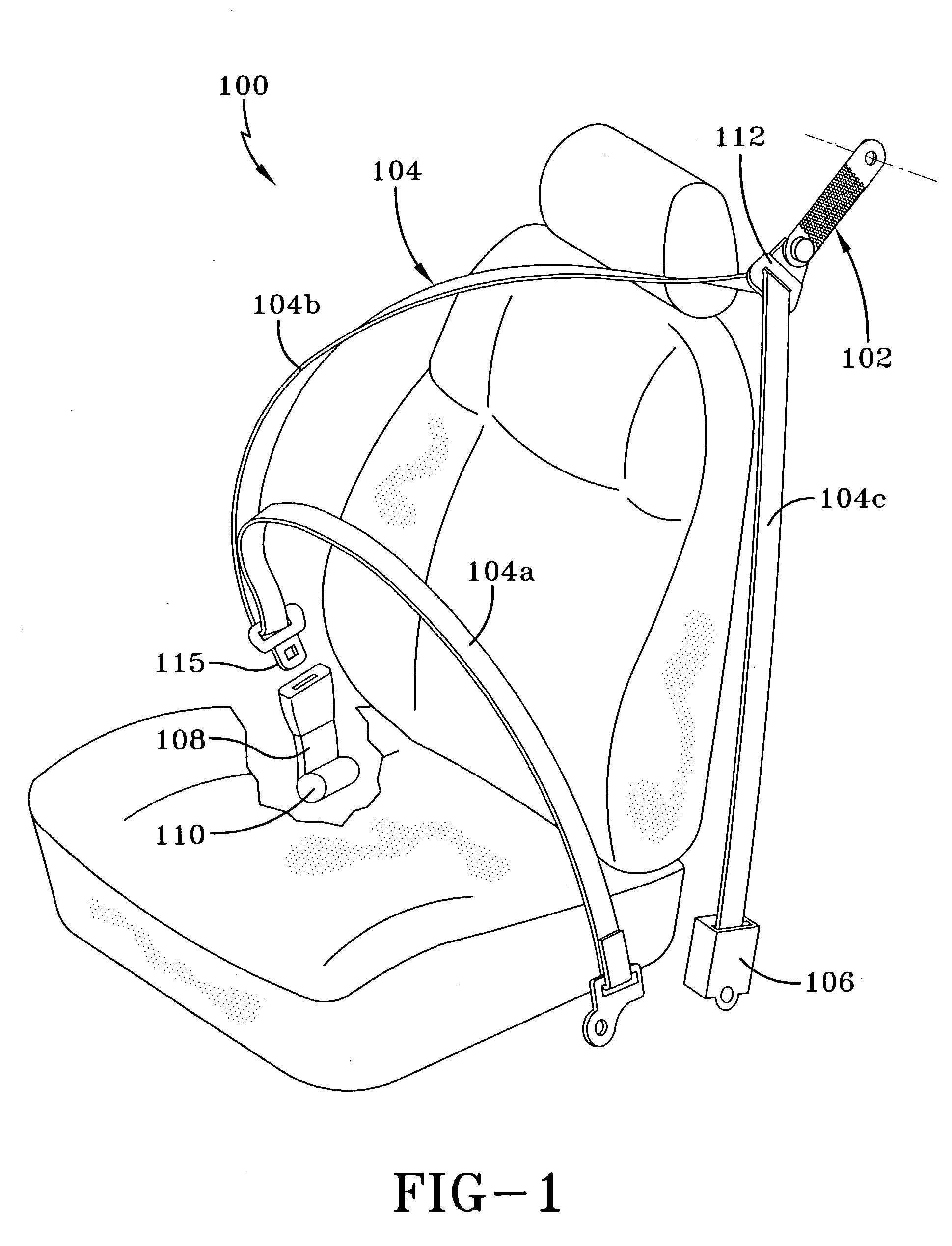 Load limiting structure for vehicle occupant restraint system