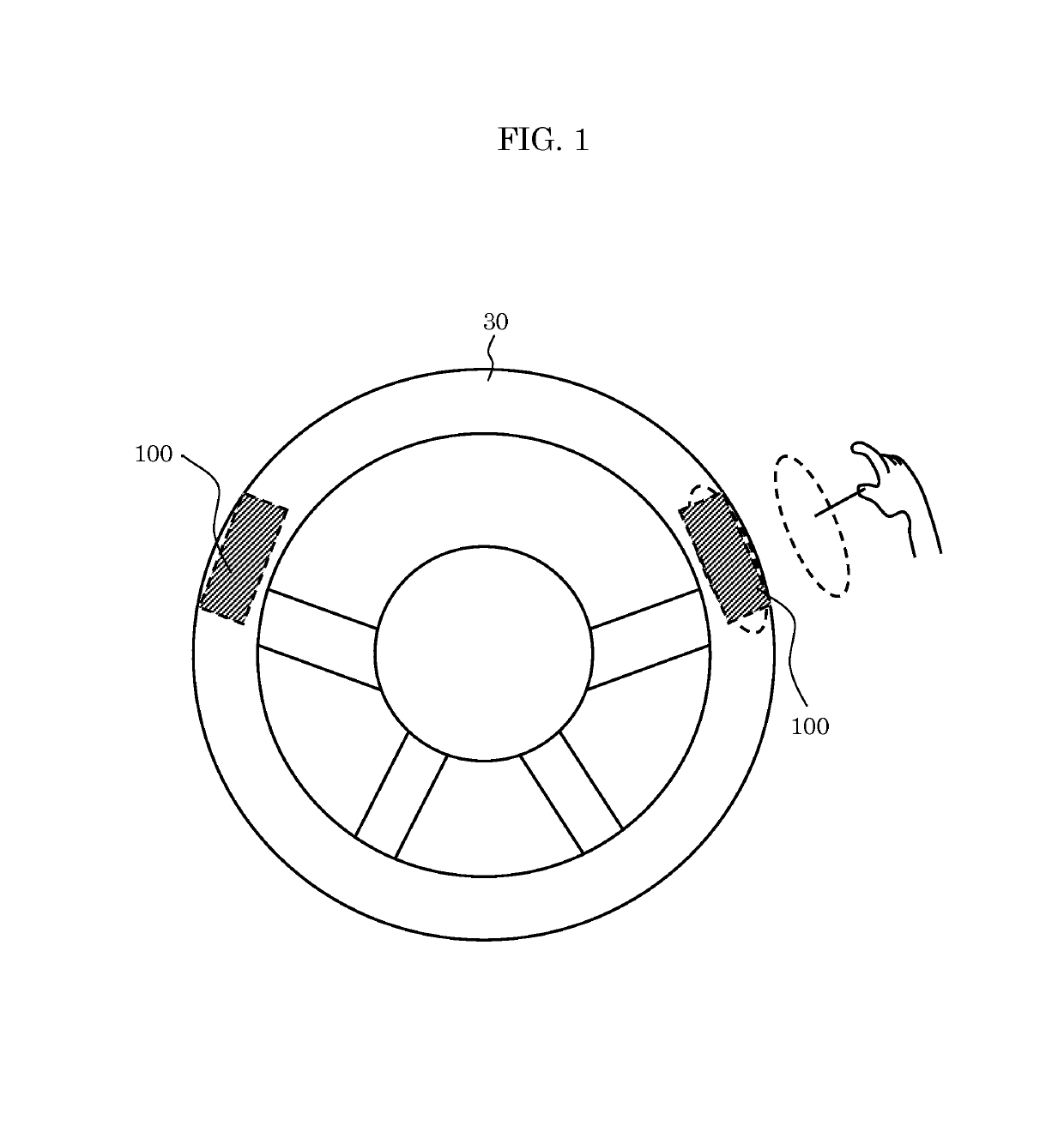 Steering wheel heater and steering wheel