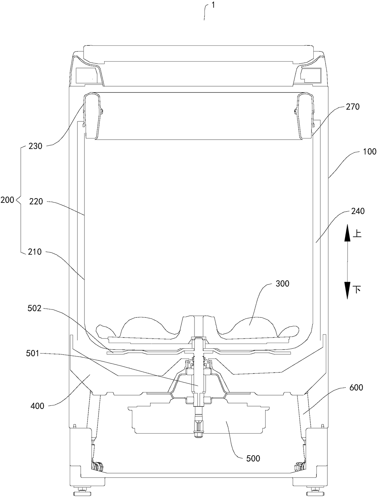 Washing machine and washing machine rotary tub