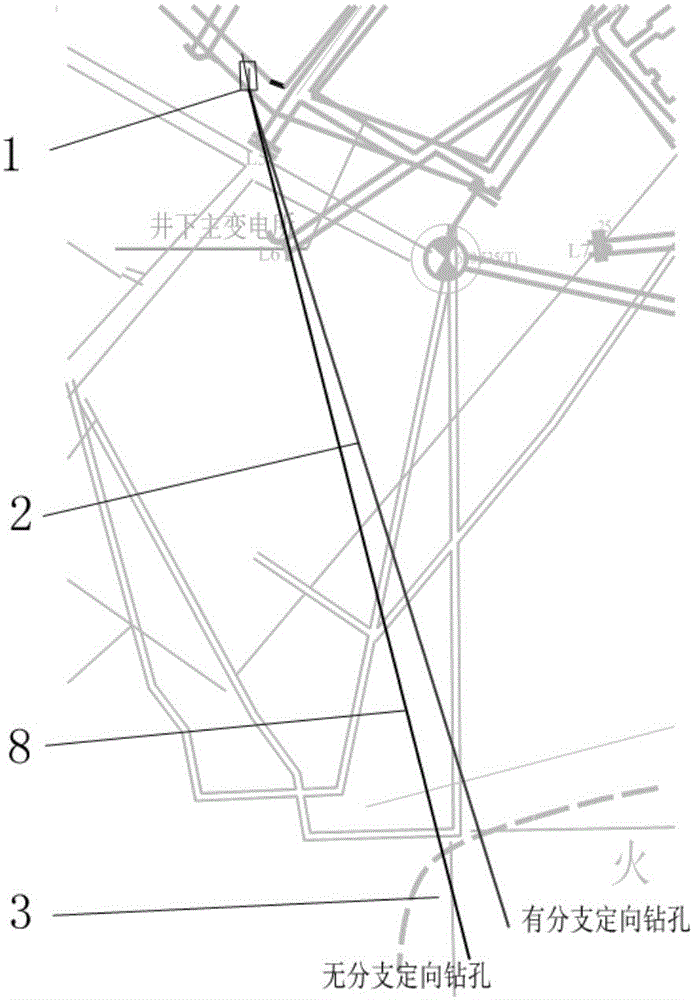 Mine fire abnormal area detection method based on directional drilling technique