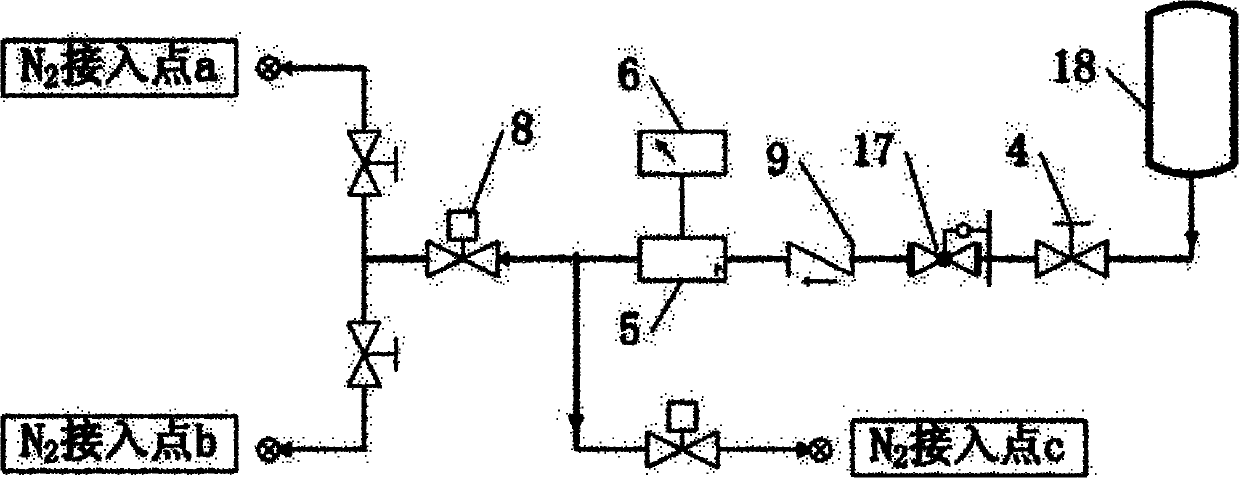 System for realizing automatic and continuous cleanness detection of multiple sample points