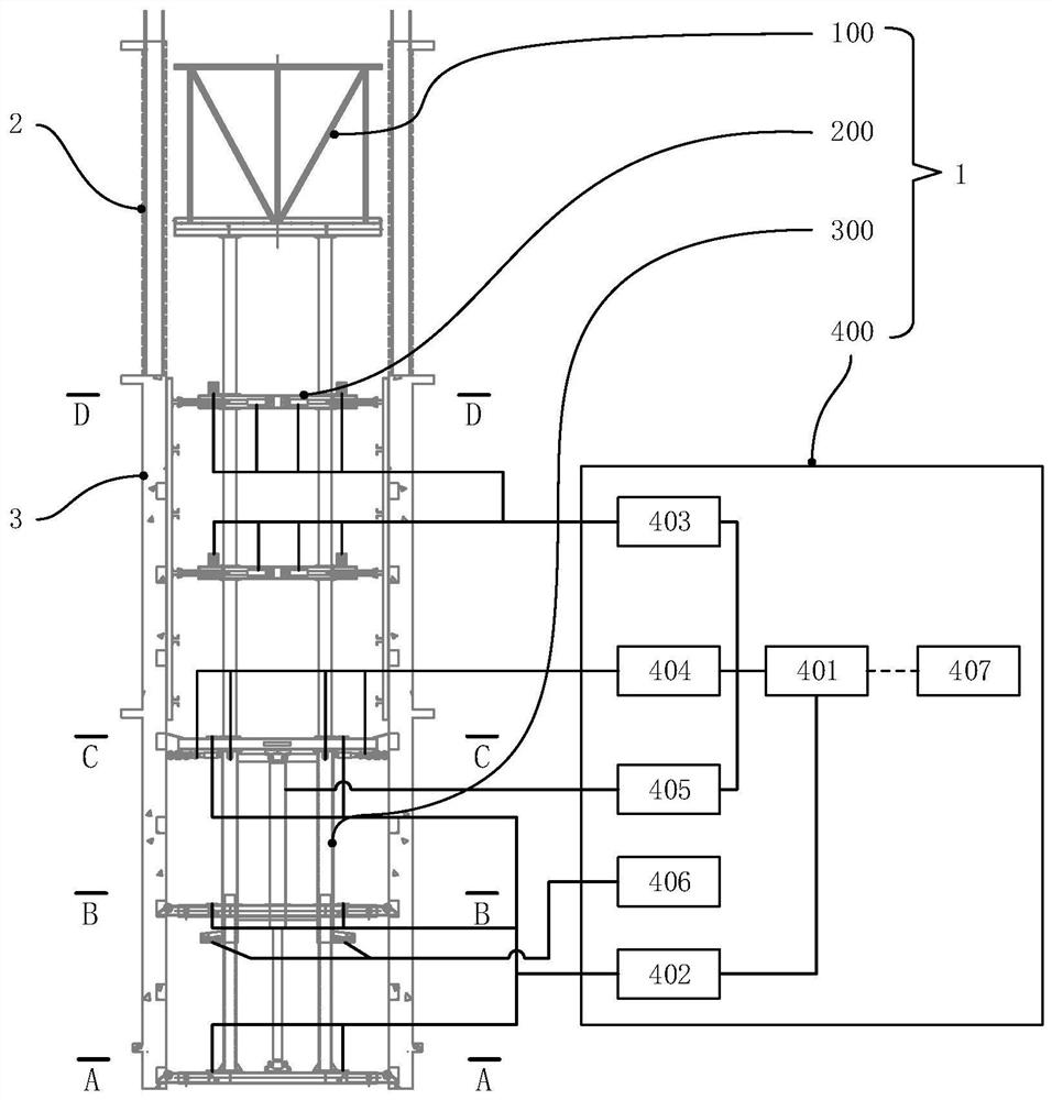 Automatic jacking drum frame formwork system and method for concrete structure construction