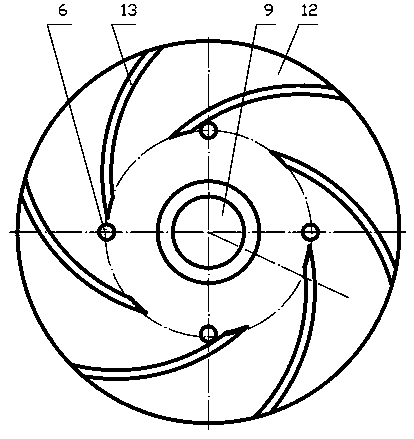 Water-sealing-type composite impeller for cooling water pump of automobile engine