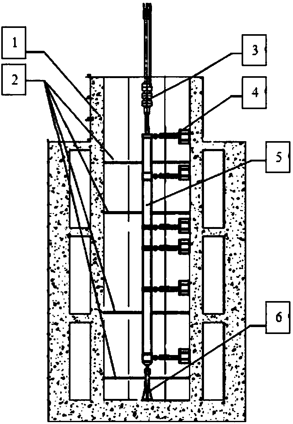 Anti-vibration shaft well test apparatus and reconstruction method thereof