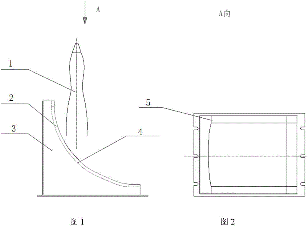 Fuel gas guide device for vertical type test run of small solid rocket engine