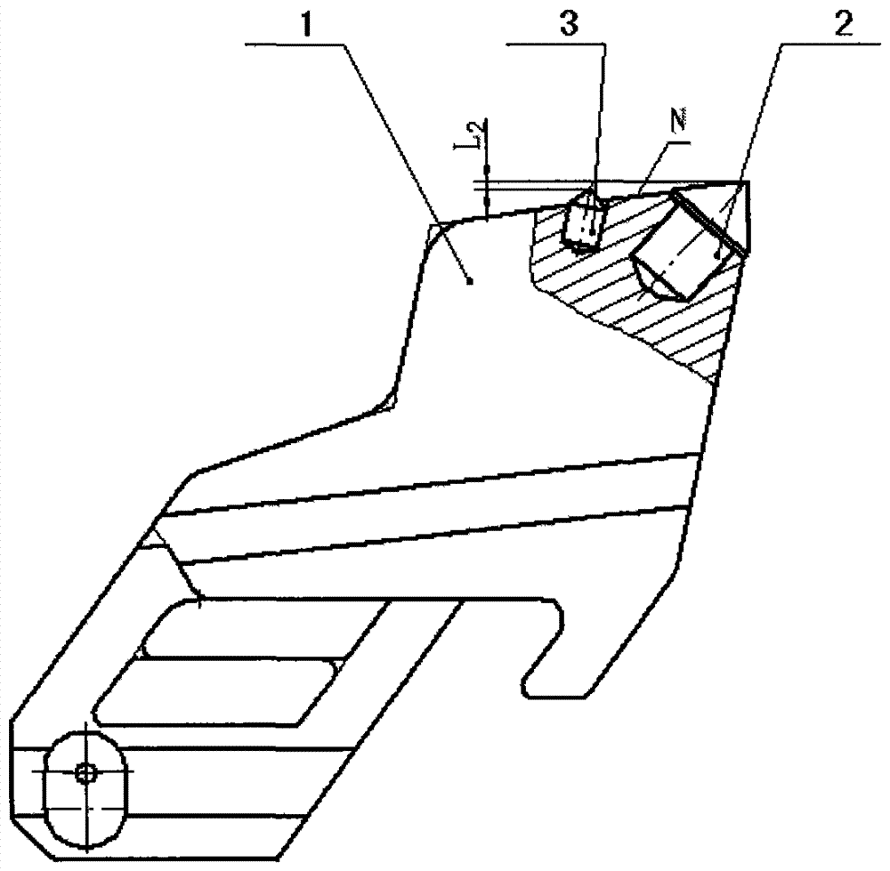 Offset cutter and coal plow for planer