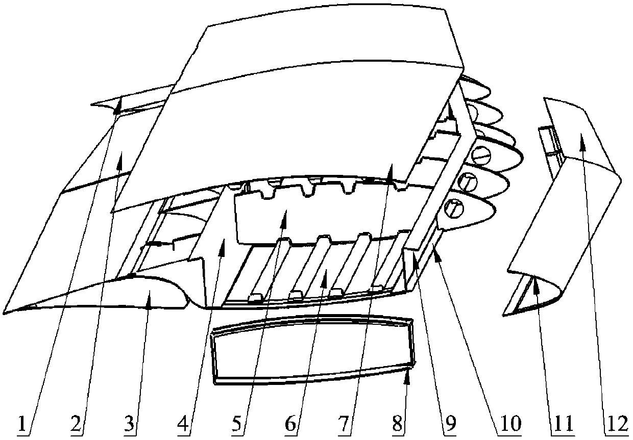 Fixed-wing unmanned aerial vehicle outer wing structure and manufacturing method thereof