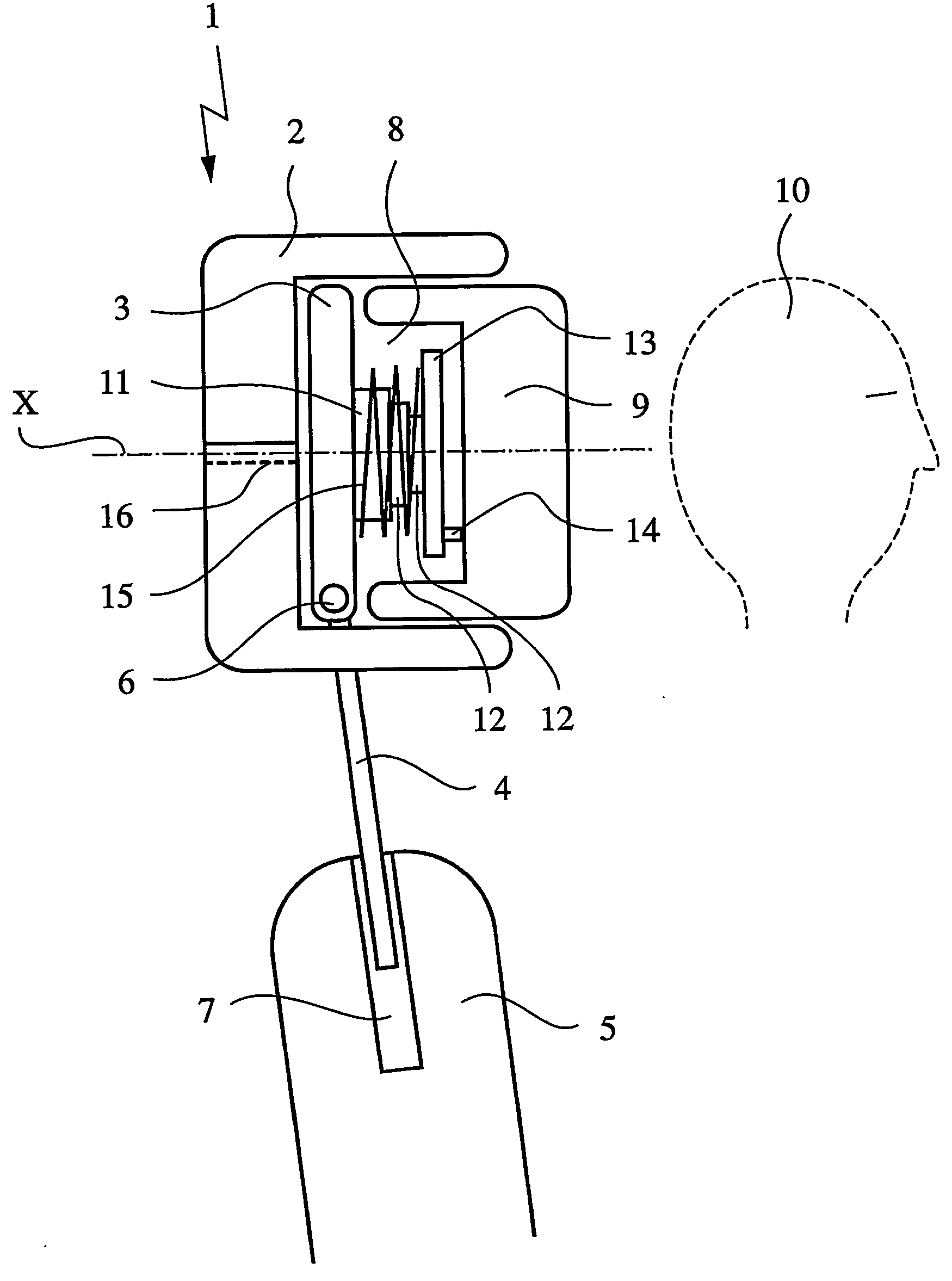 Head rest for the seat of a vehicle