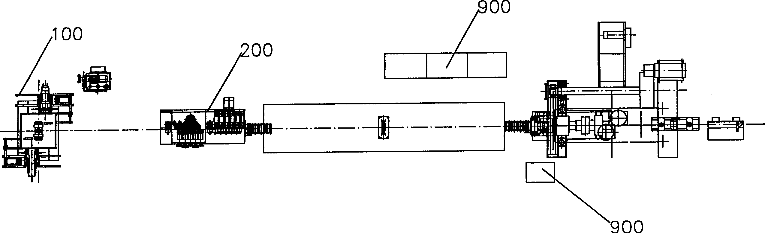 Continuous steel belt punching production line