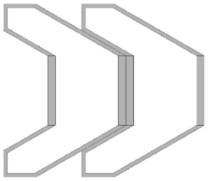 Composite material negative Poisson's ratio structure energy absorption box and design method thereof