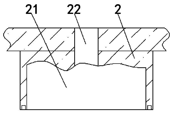 Cross beam blanking die convenient to assemble and disassemble