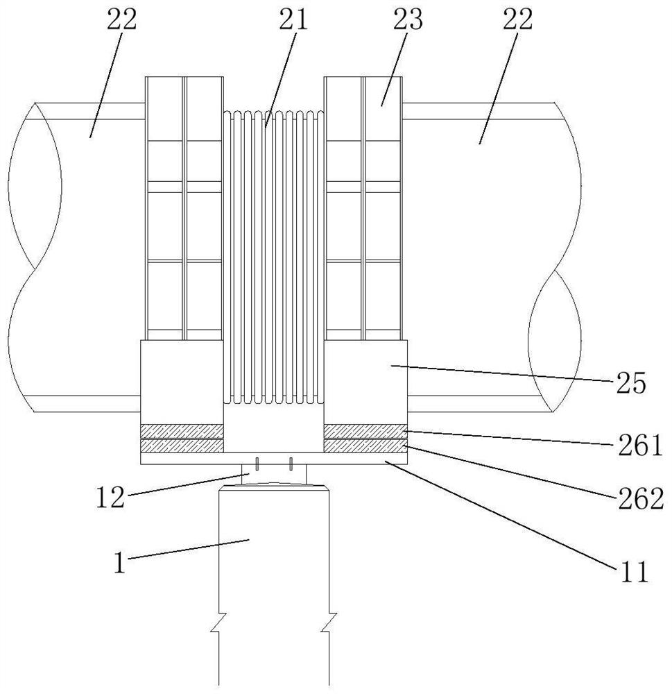 Vacuum magnetic levitation pipeline structure